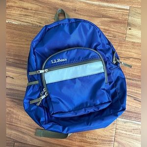 LL Bean Small Blue Backpack
